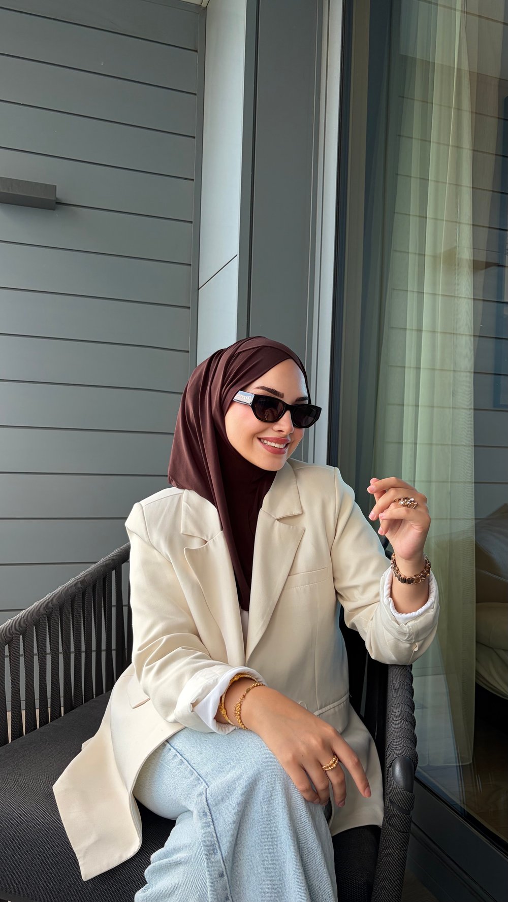 Acı Kahve Çapraz Multi Hijab
