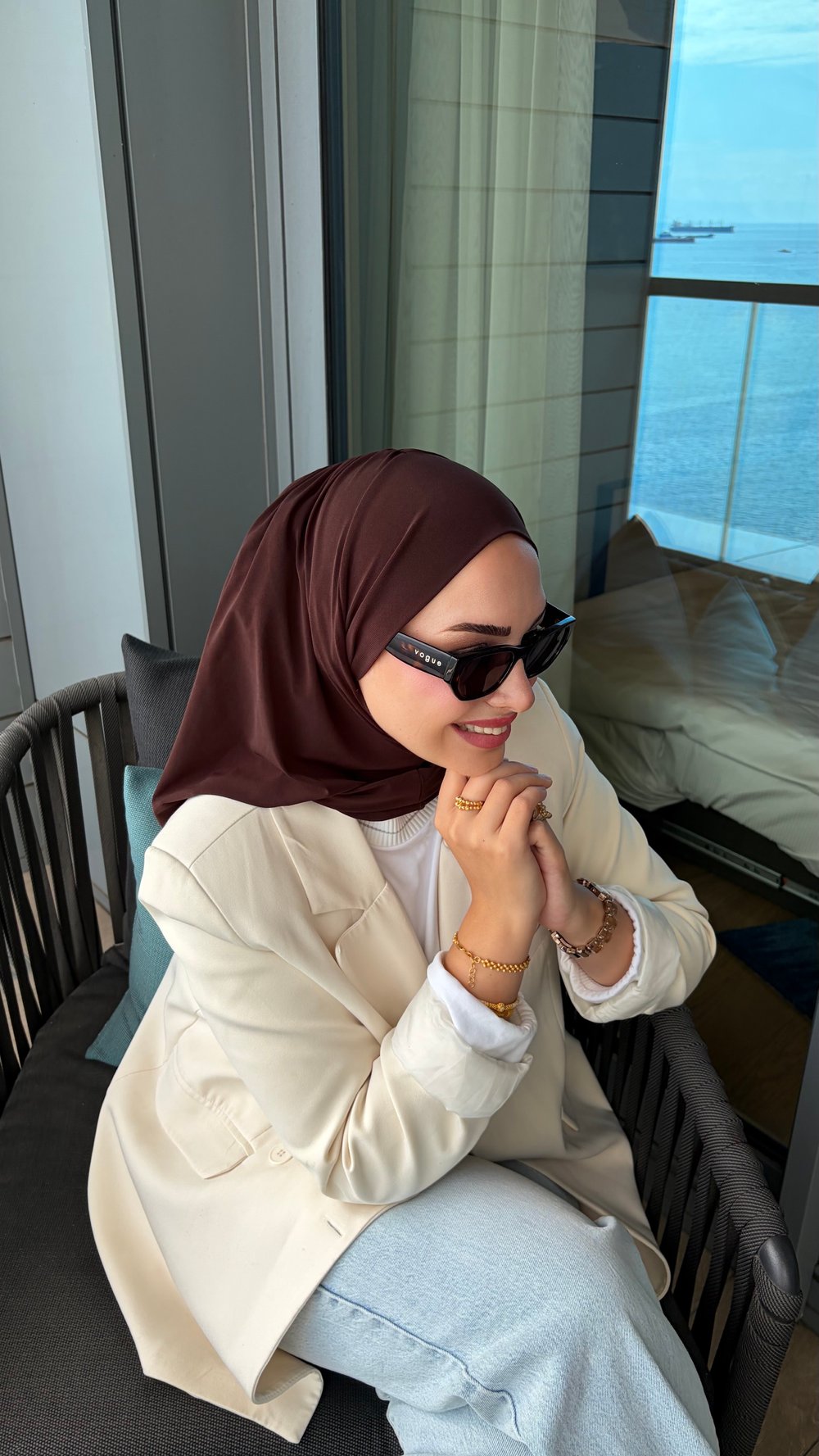 Acı Kahve Düz Multi Hijab