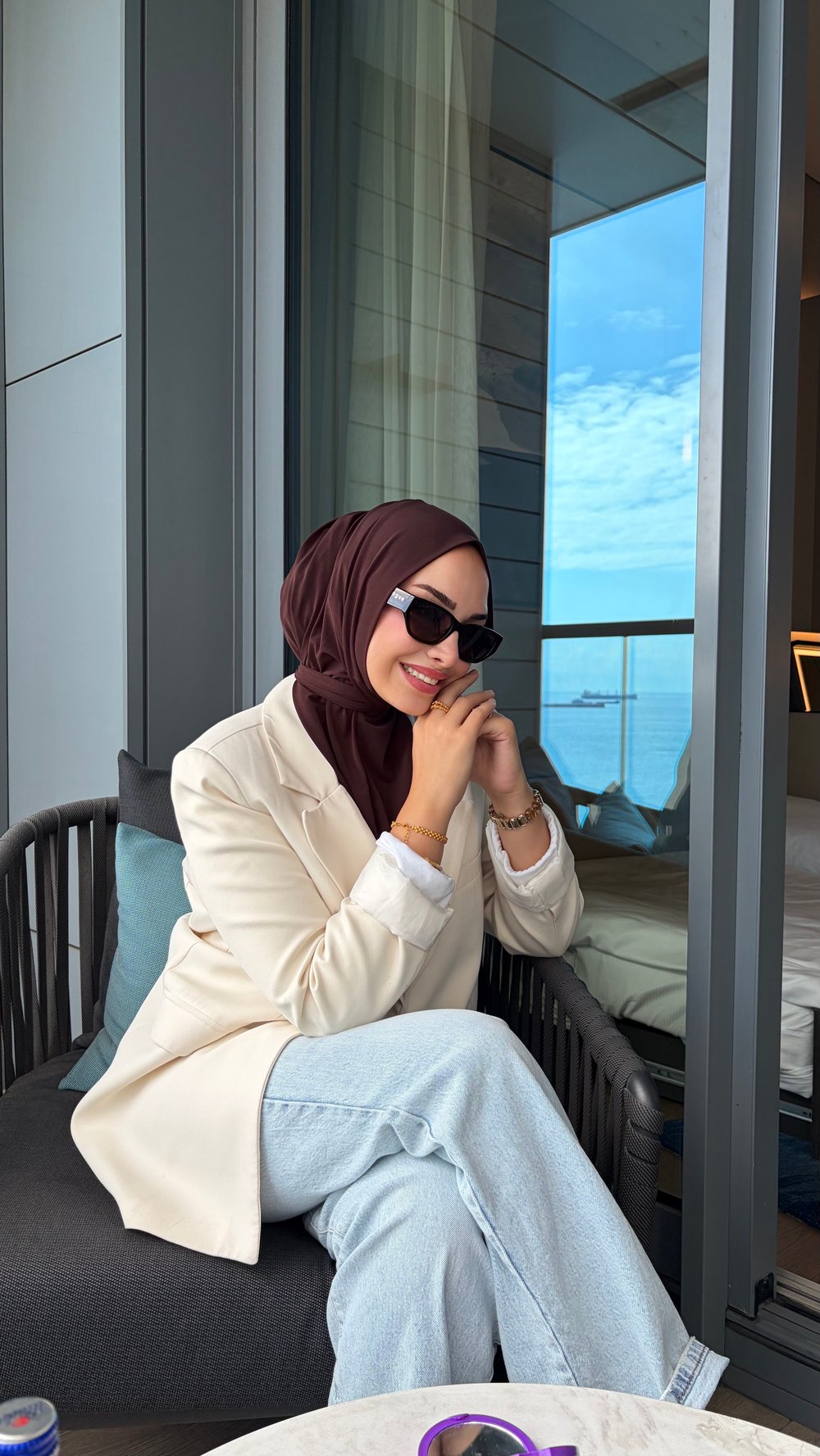 Acı Kahve Düz Multi Hijab
