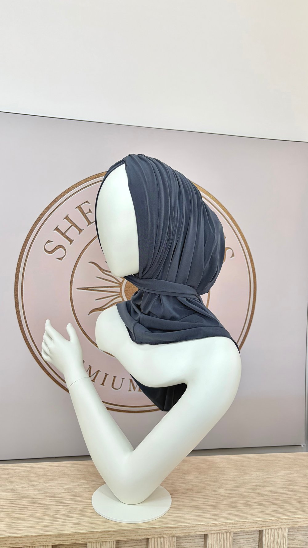 Antrasit Büzgülü Mutli Hijab