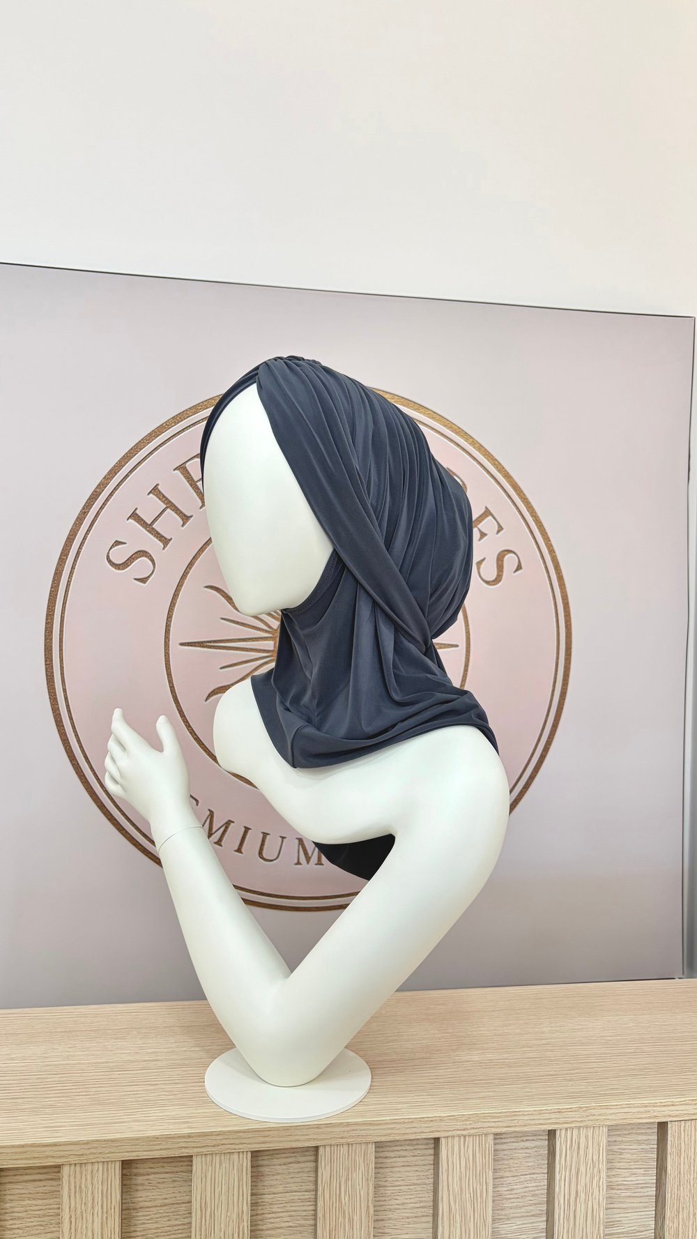 Antrasit Büzgülü Mutli Hijab