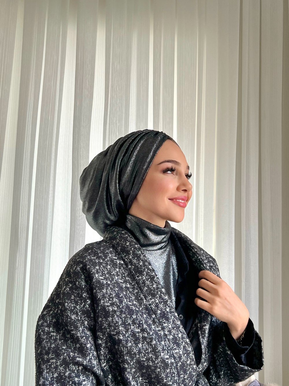 Bakır Glitter Simli Bone