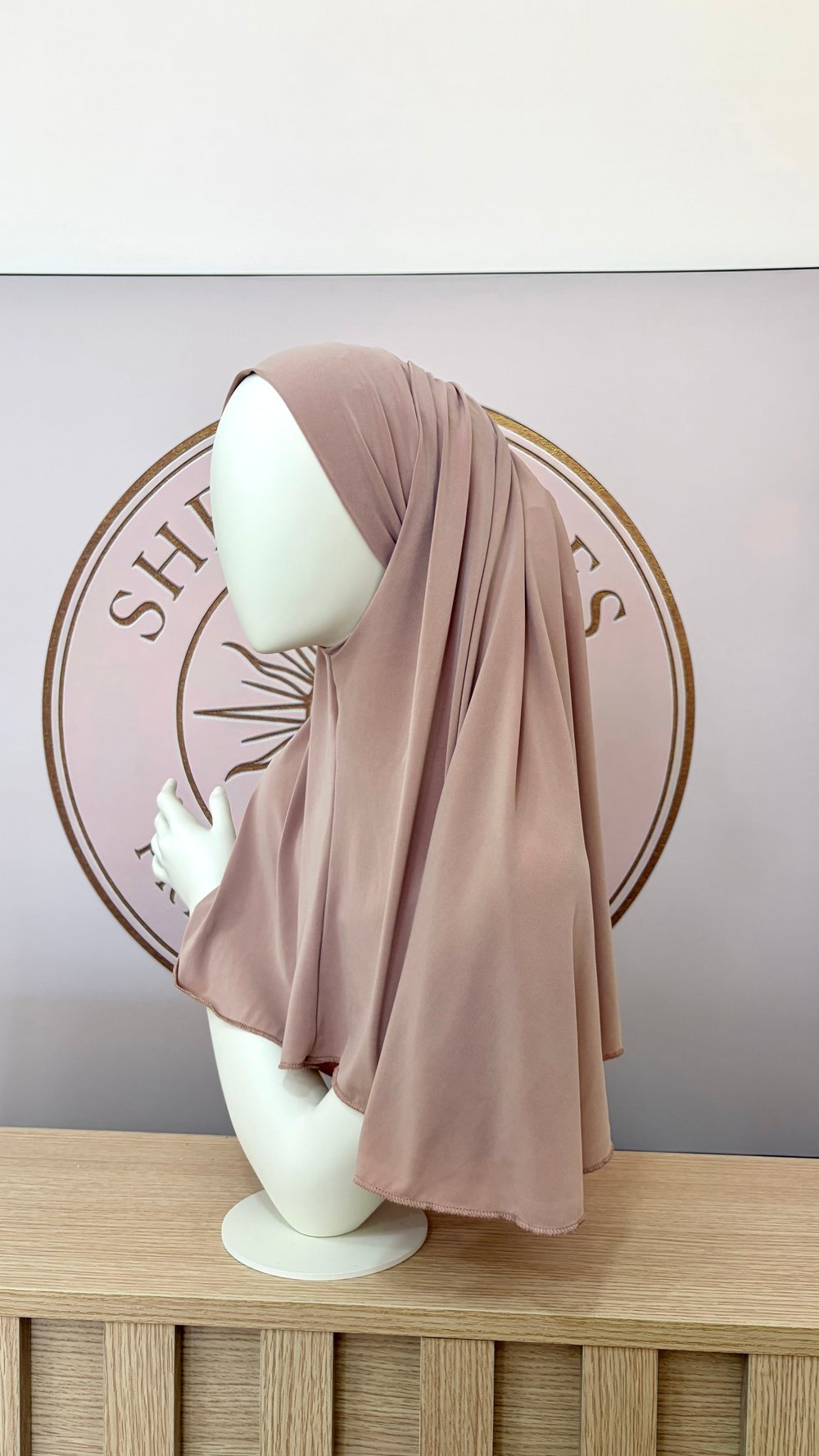 Bej Düz Multi Hijab