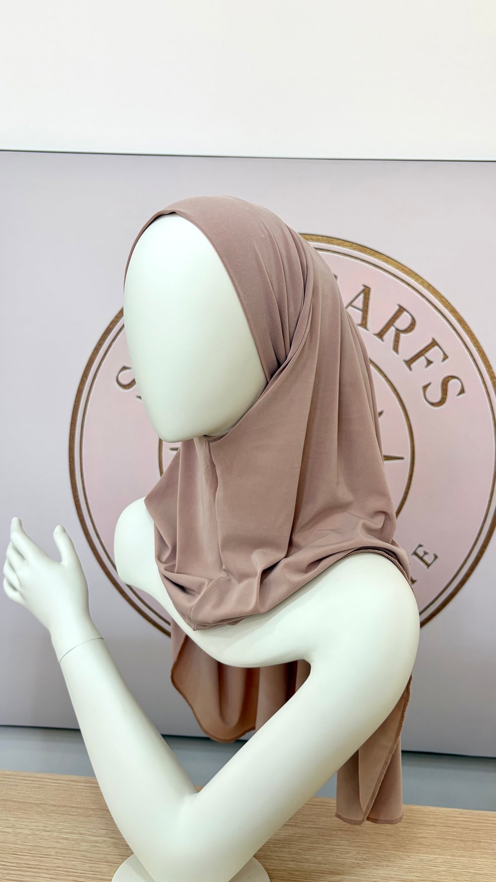 Bej Düz Multi Hijab