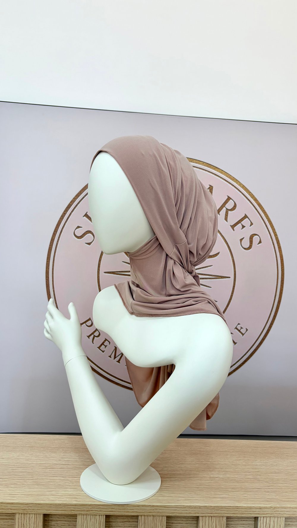 Bej Düz Multi Hijab