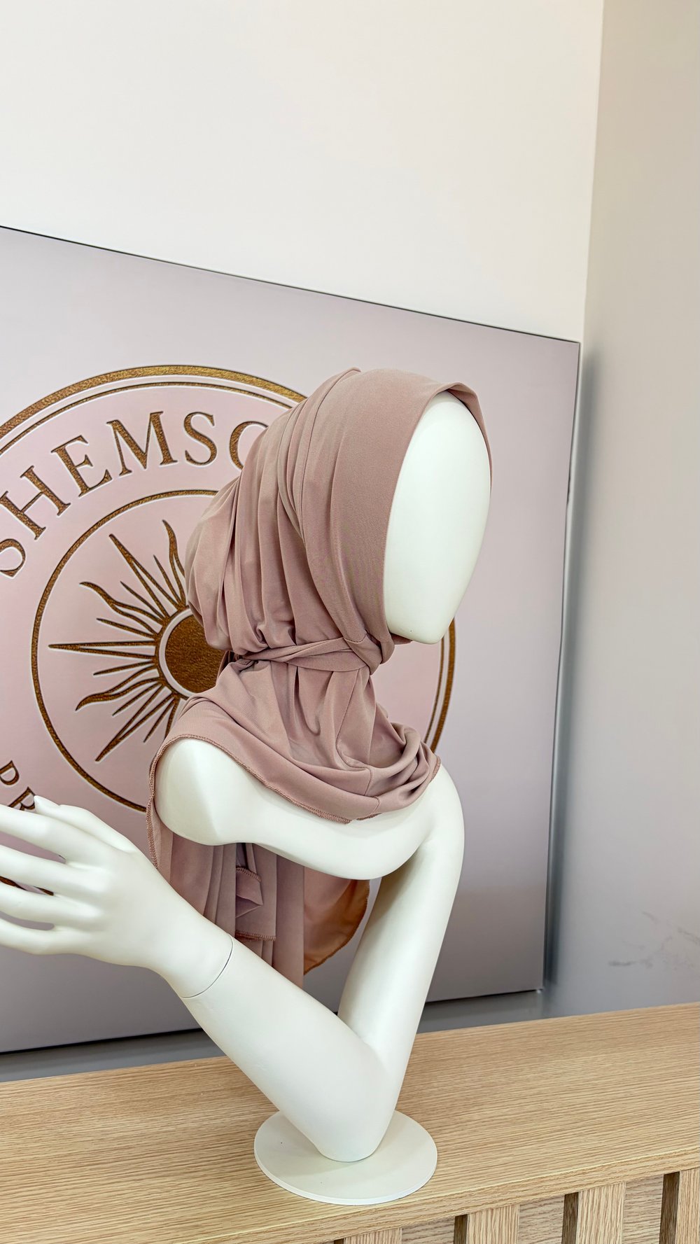 Bej Düz Multi Hijab