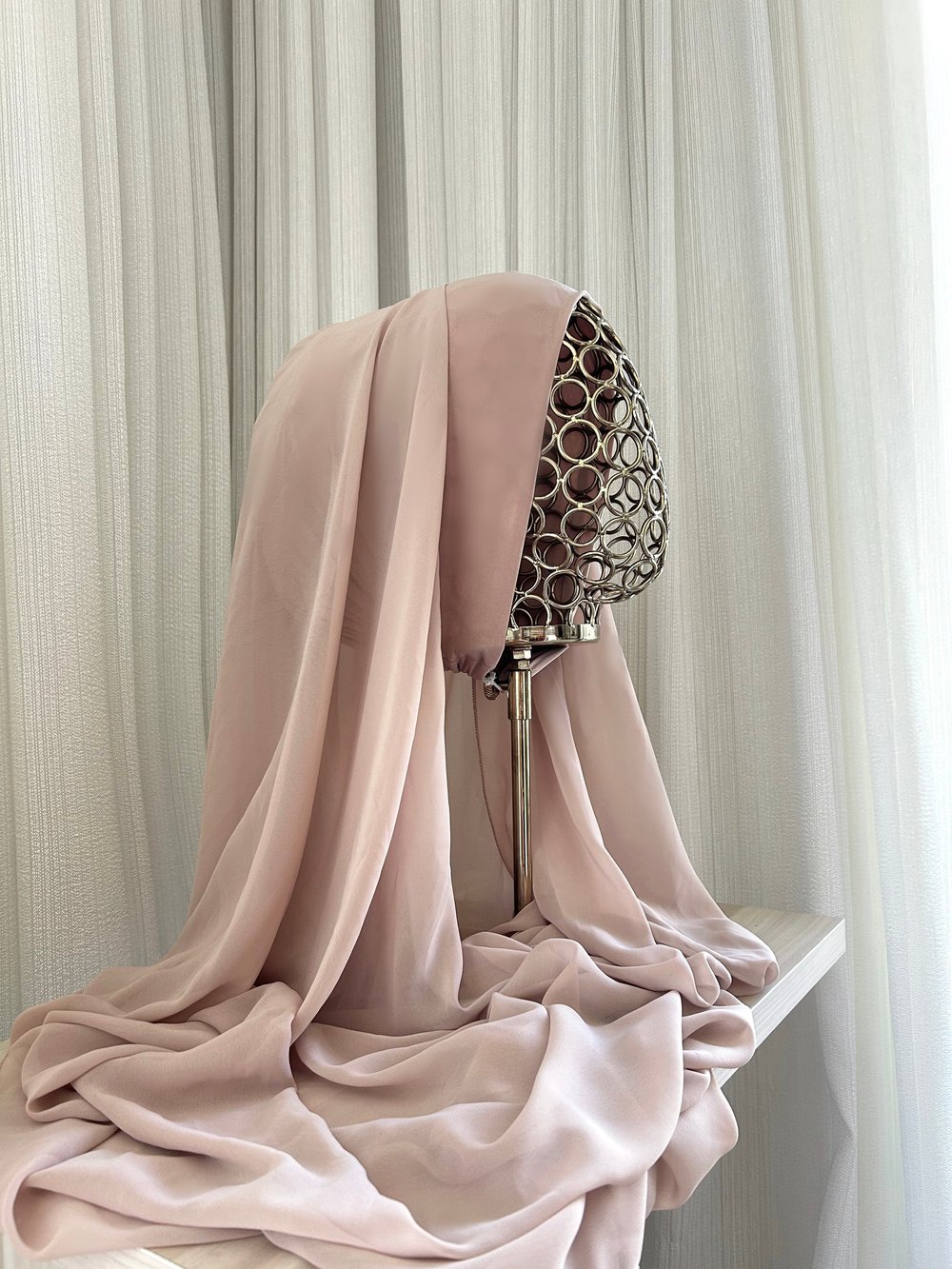 Bej Önü Düz Elegant Boneşal