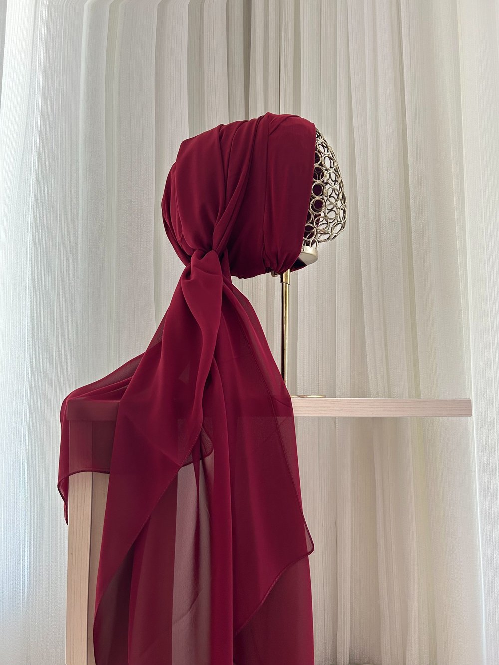 Bordo Premium Çapraz Boneşal