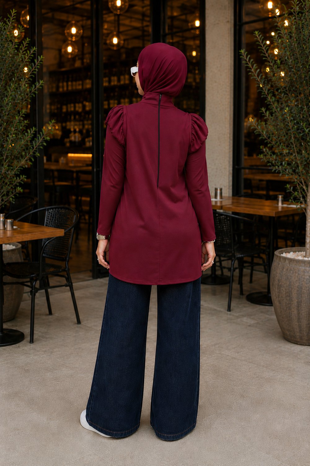 Bordo Sandy Fit Bluz