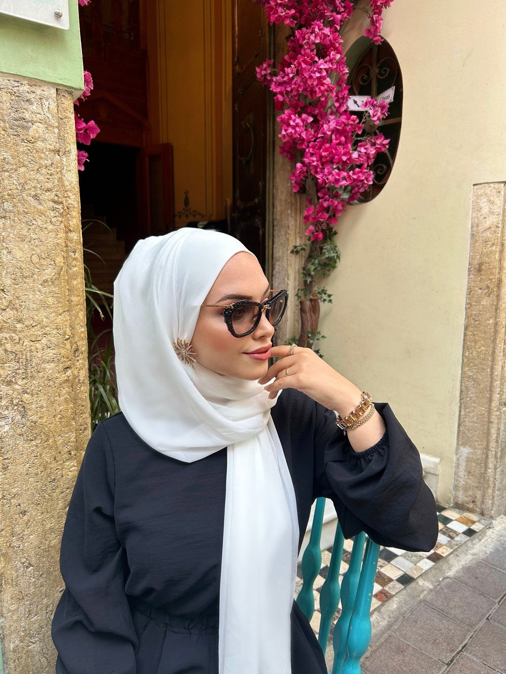 Ekru Önü Düz Elegant Boneşal
