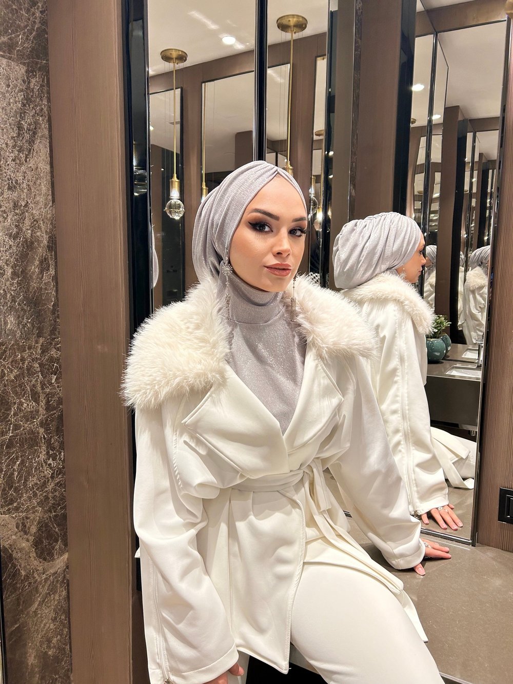 Gümüş Glitter Simli Bone 