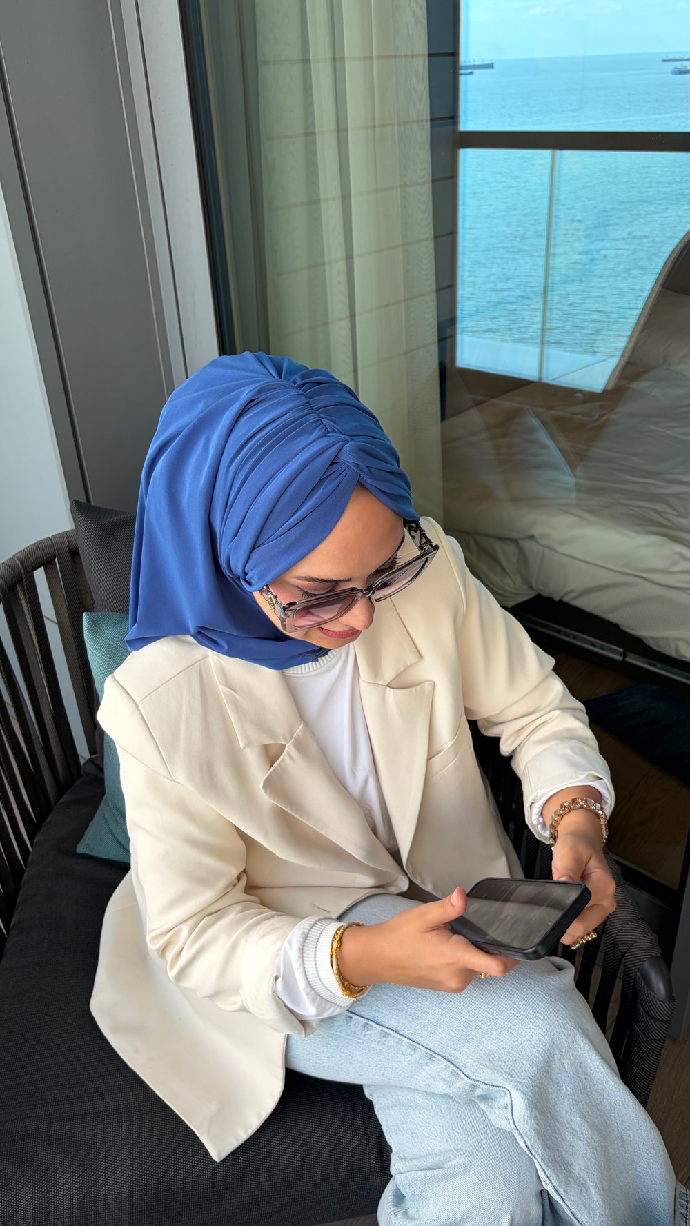 İndigo Düğüm Mutli Hijab