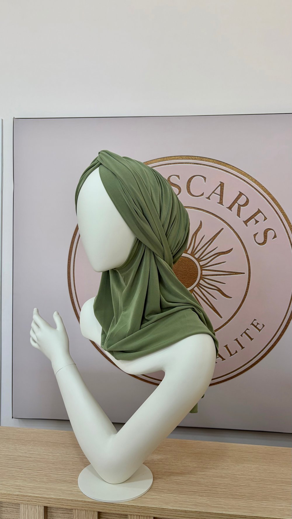 Küf Yeşili Düğüm Multi Hijab