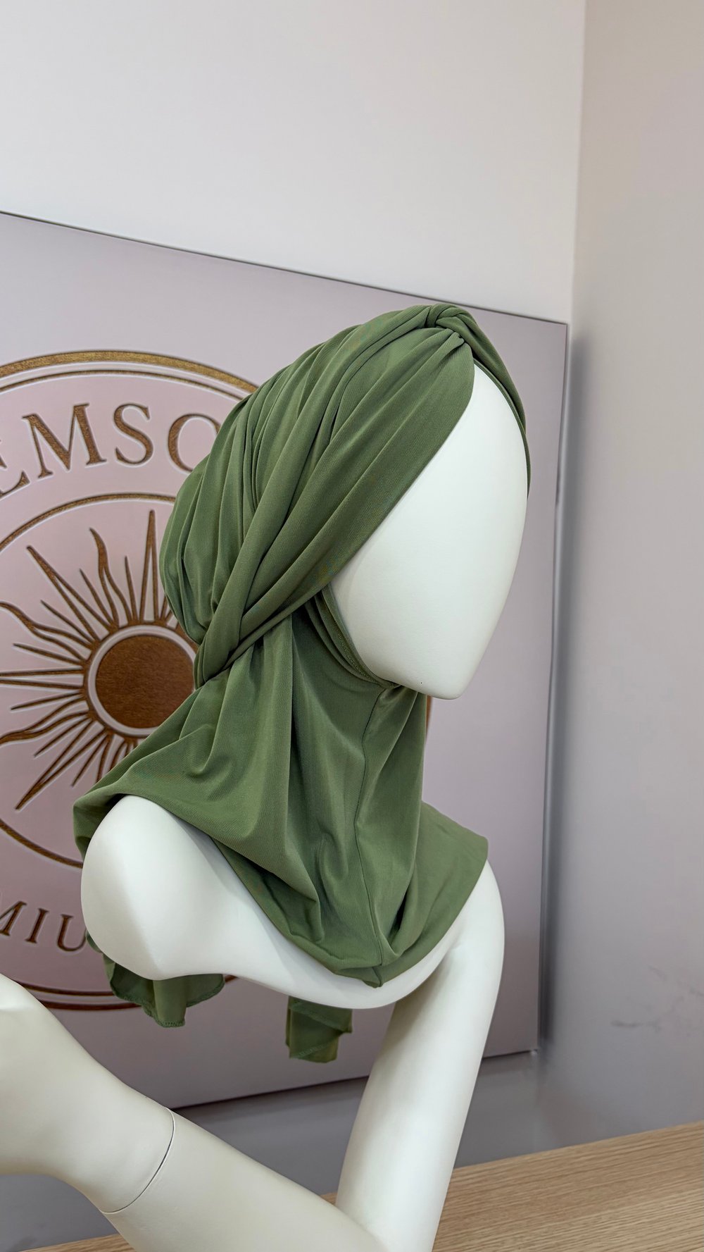 Küf Yeşili Düğüm Multi Hijab
