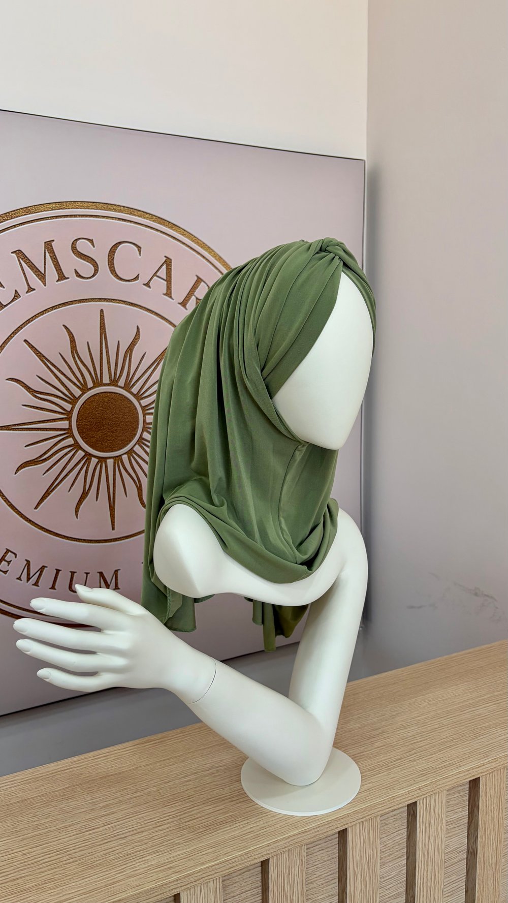 Küf Yeşili Düğüm Multi Hijab
