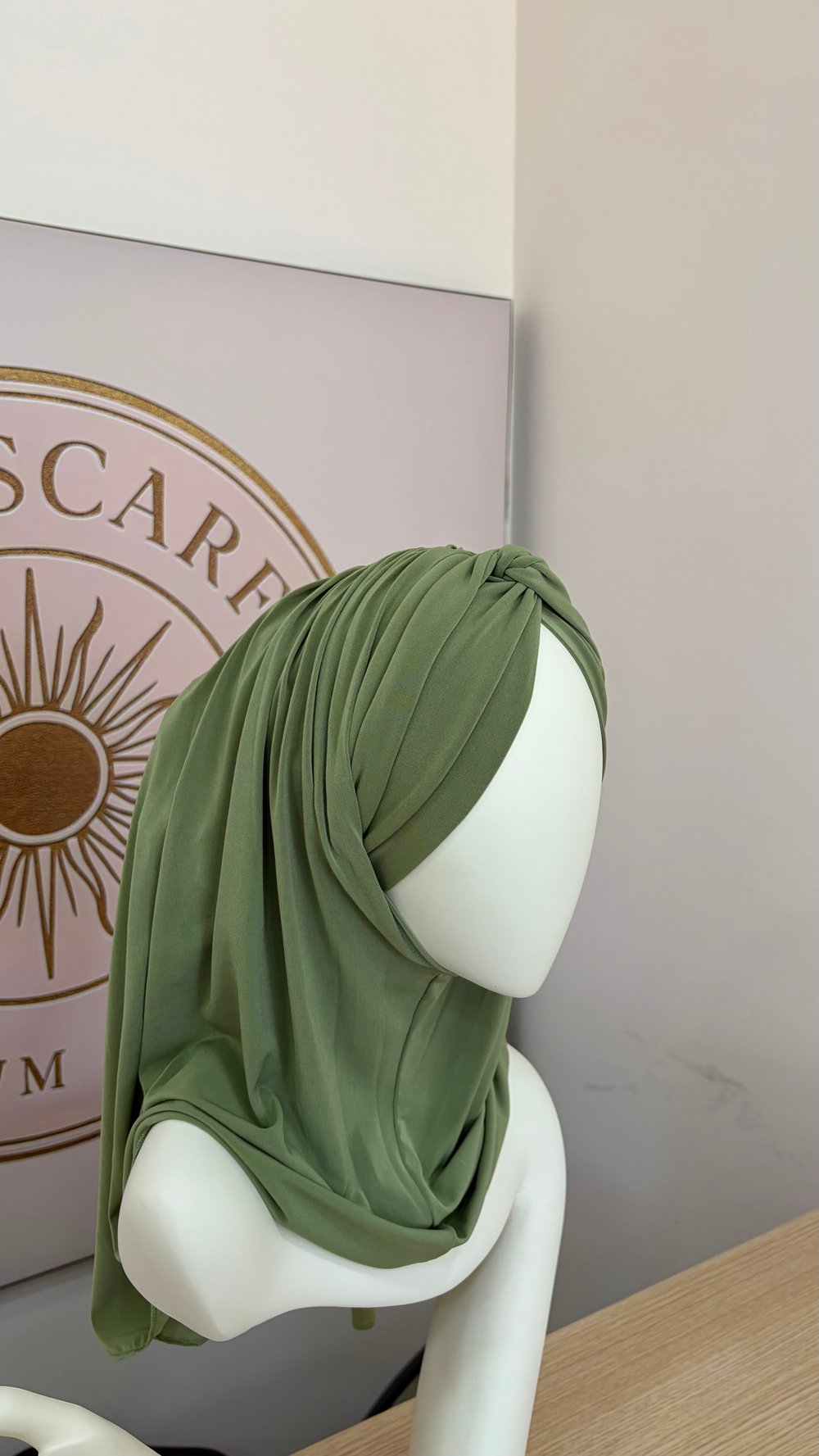 Küf Yeşili Düğüm Multi Hijab