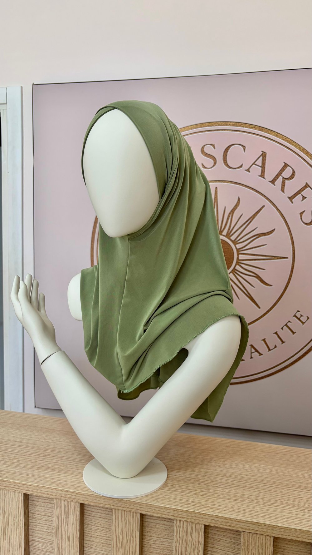 Küf Yeşili Çapraz Multi Hijab