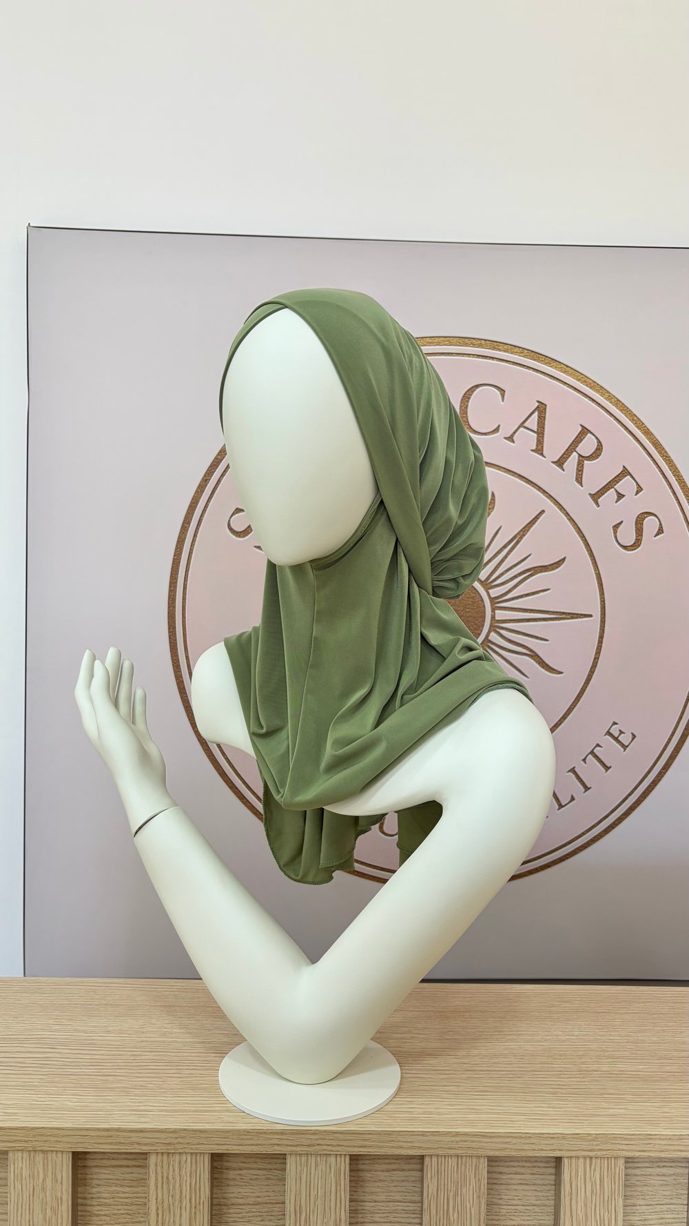 Küf Yeşili Çapraz Multi Hijab