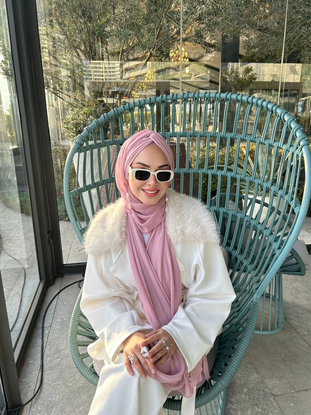 Pudra Deluxe Düğüm Boneşal