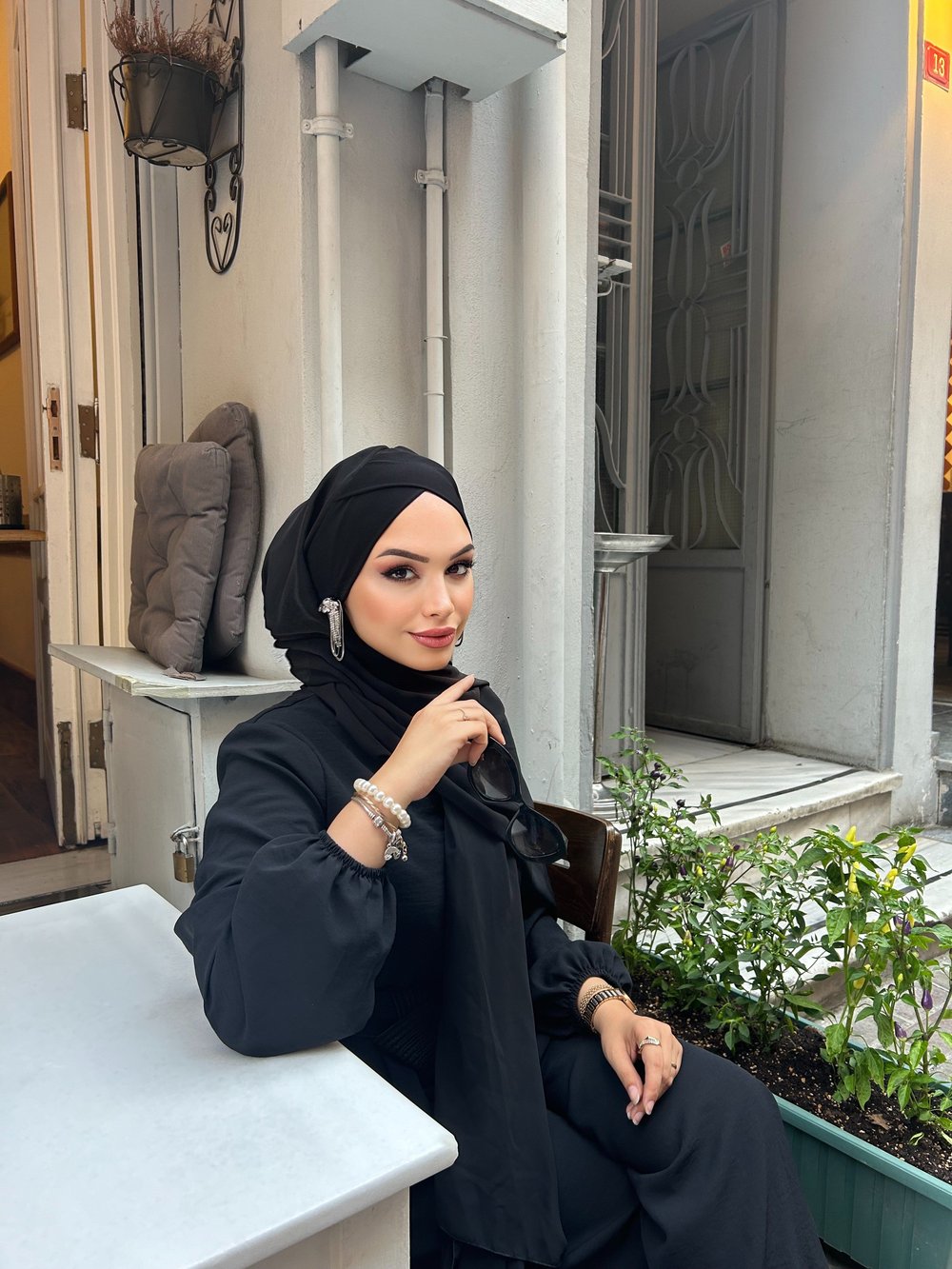 Siyah Premium Çapraz Boneşal