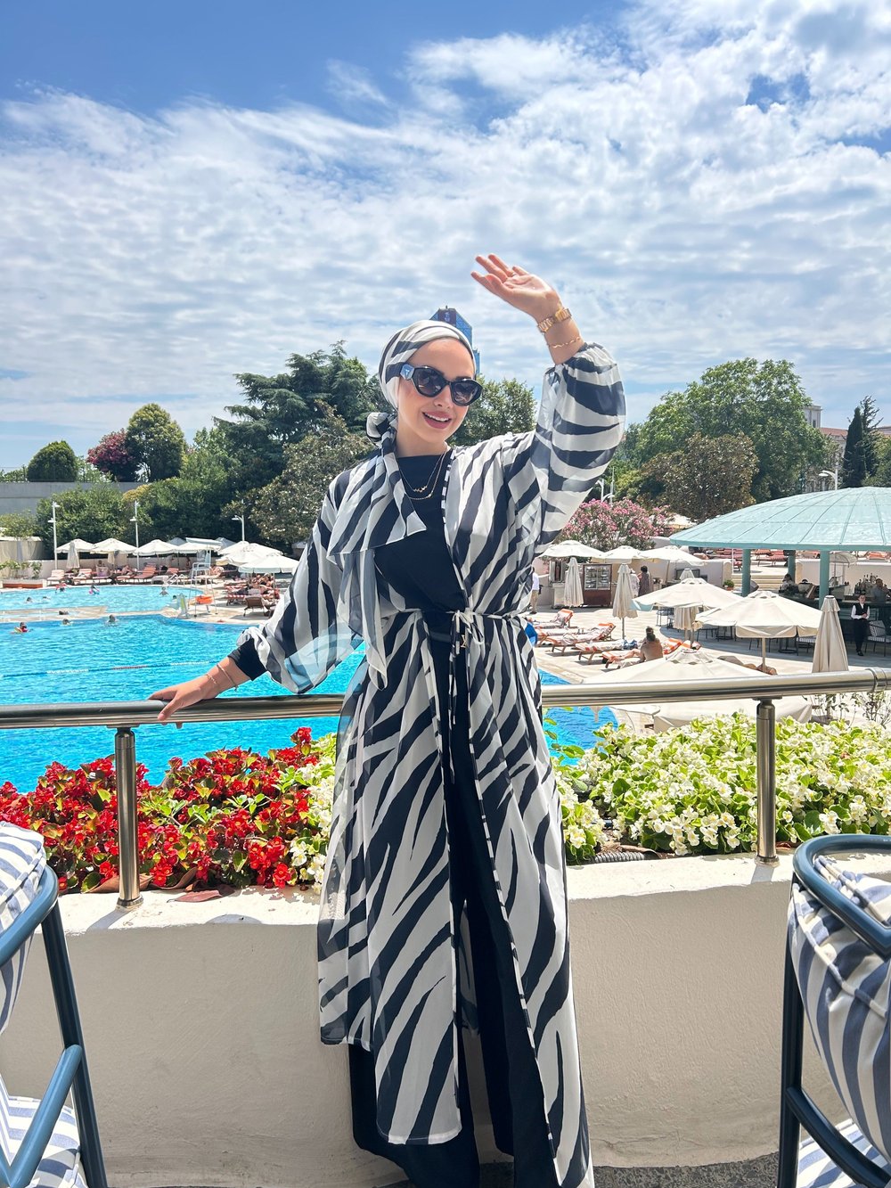 Zebra Desenli Pareo 