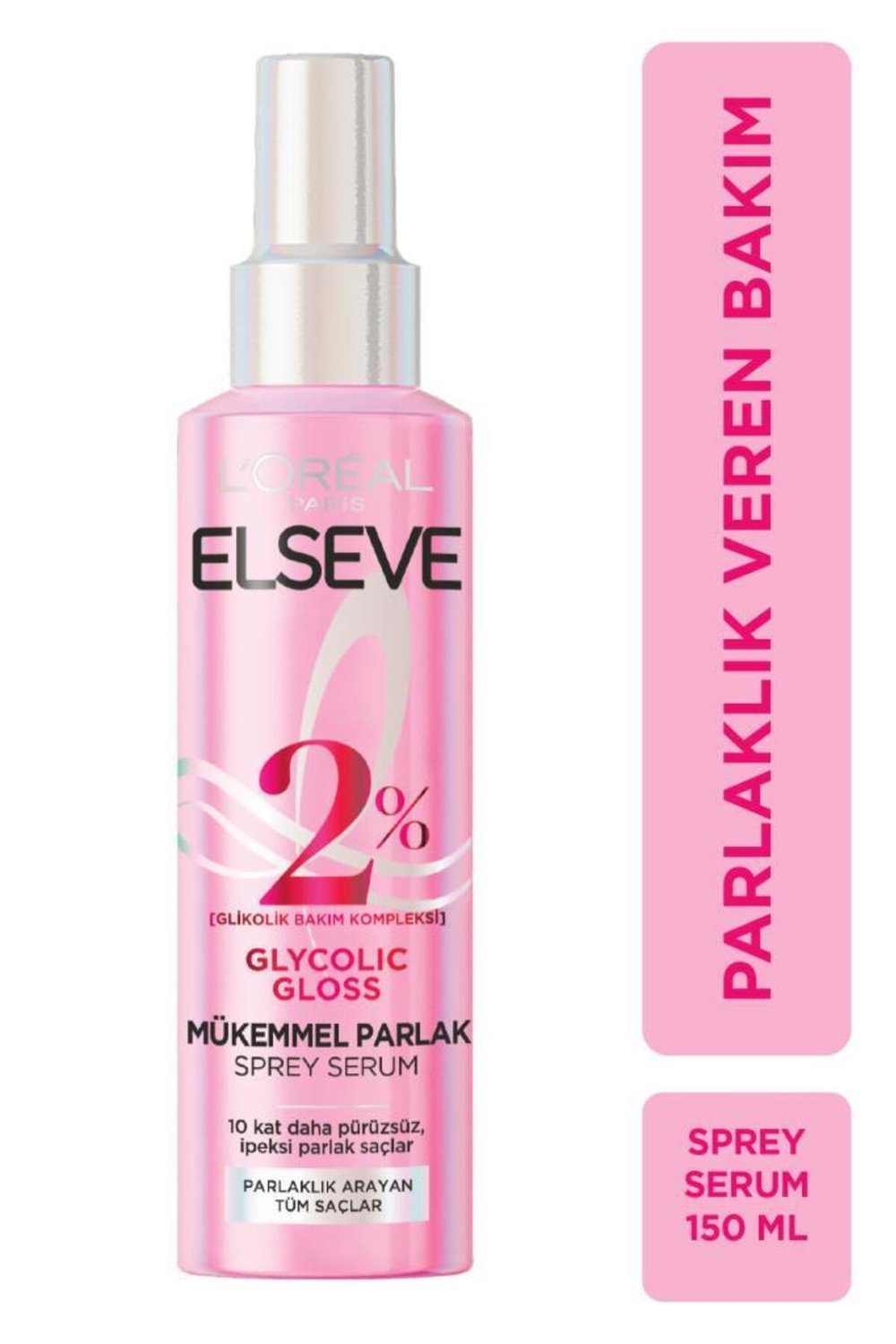 Glycolic Gloss Mükemmel Parlaklık Veren Saç Bakım Sprey Serumu 150ml