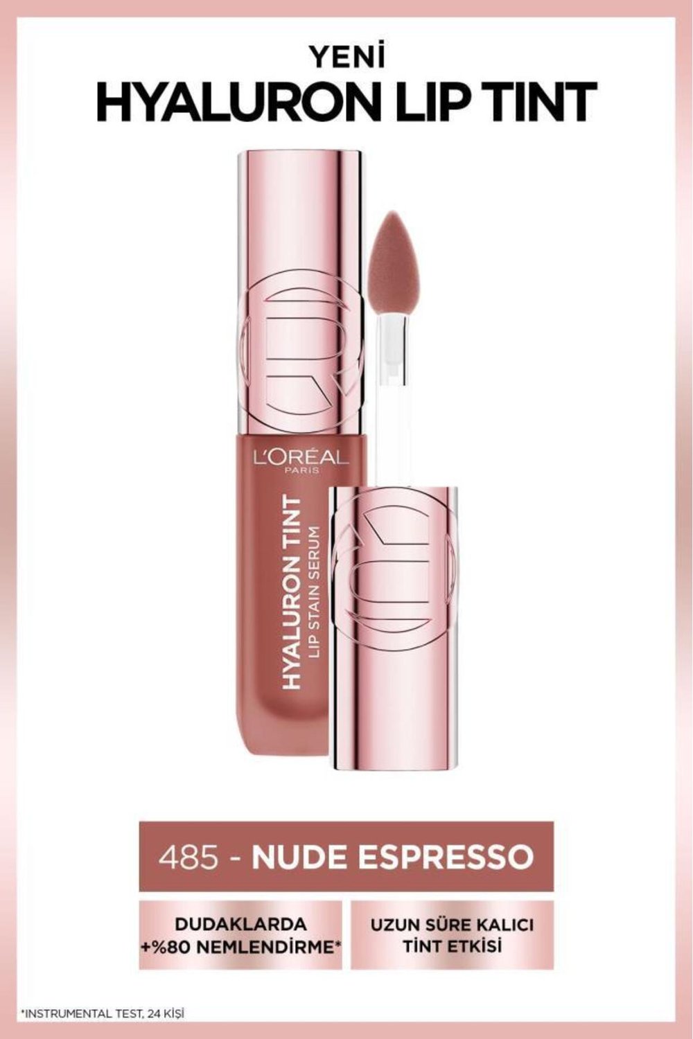 Hyaluron Lip Tint Dudak Parlatıcı - 485 Nude Espresso