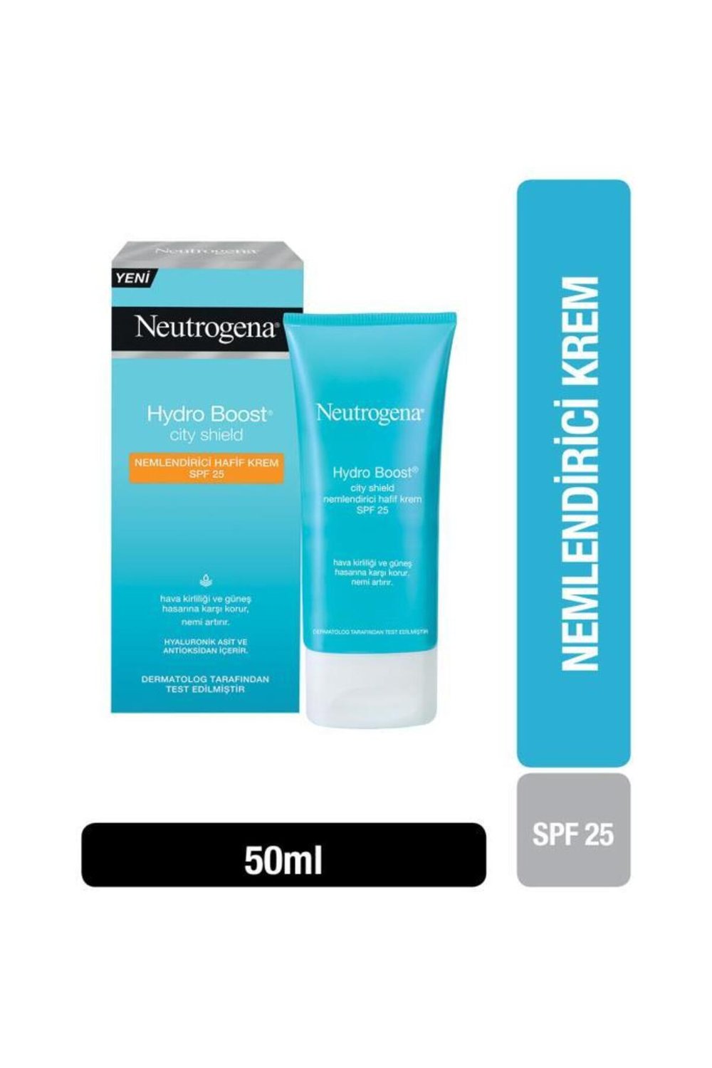 Hydro Boost City Shield Spf25 yüz güneş kremi içeren Nemlendirici 50ml