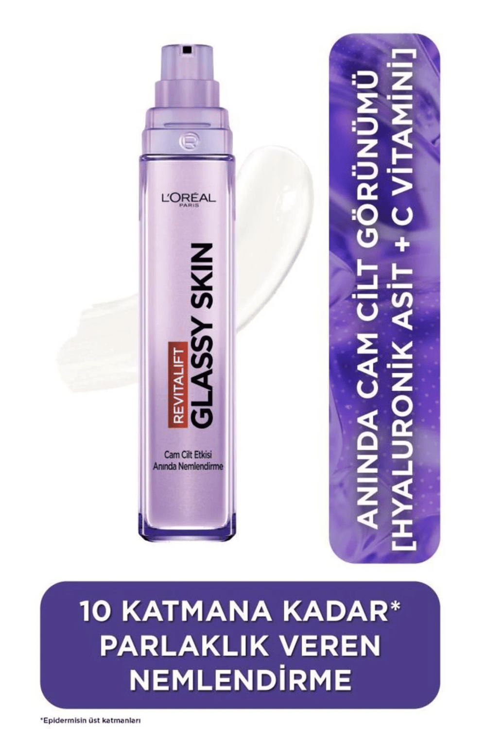 L'Oreal Paris Revitalift Filler Glassy Skin Cam Cilt Görünümü Veren[Hyaluronik Asit] İçeren Nemlendirici Krem 50ml