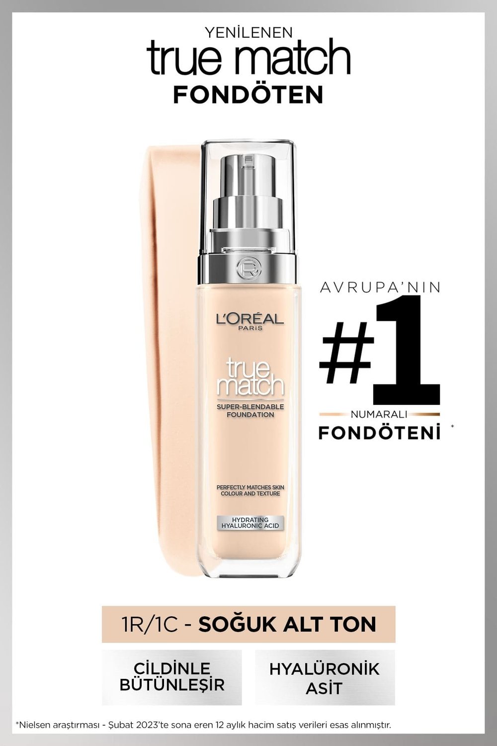 LOREAL PARİS TRUE MATCH 1R ROSE IVORY FONDÖTEN-