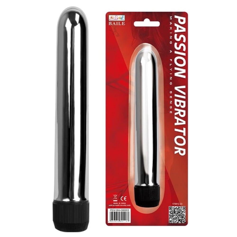 BL Titreşimli 17cm Metal Vibratör Anal Vajinal Dildo Penis Plug