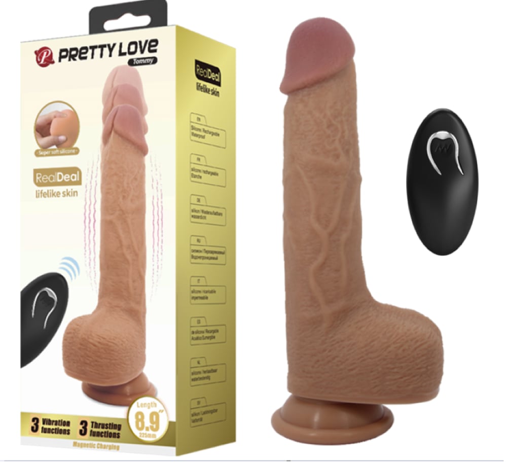Soft Silikon Vibratör Titreşimli İleri Geri Hareketli Penis