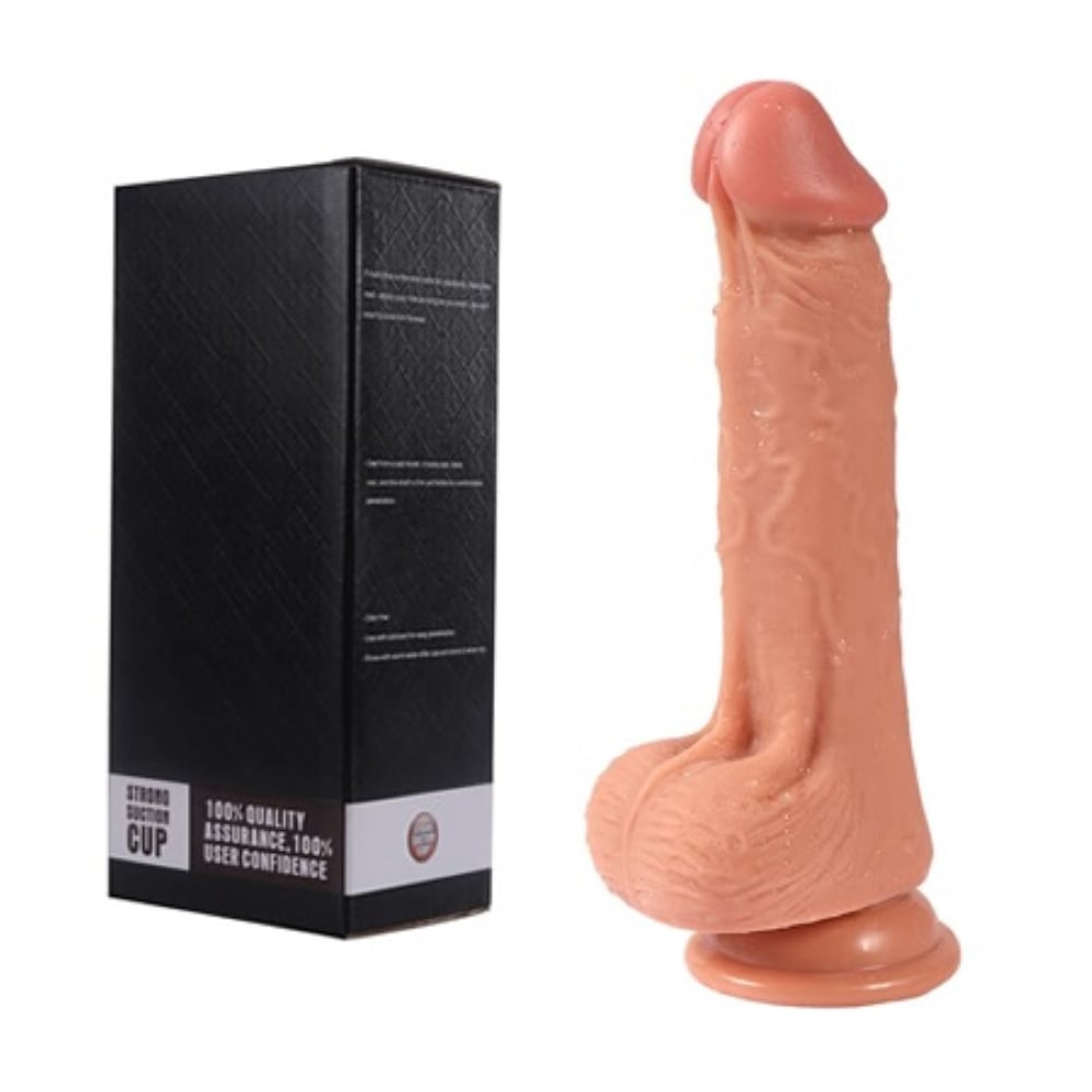 Tyler 20 CM Yeni Nesil Çift Katmanlı Vantuzlu Tam Realistik Penis