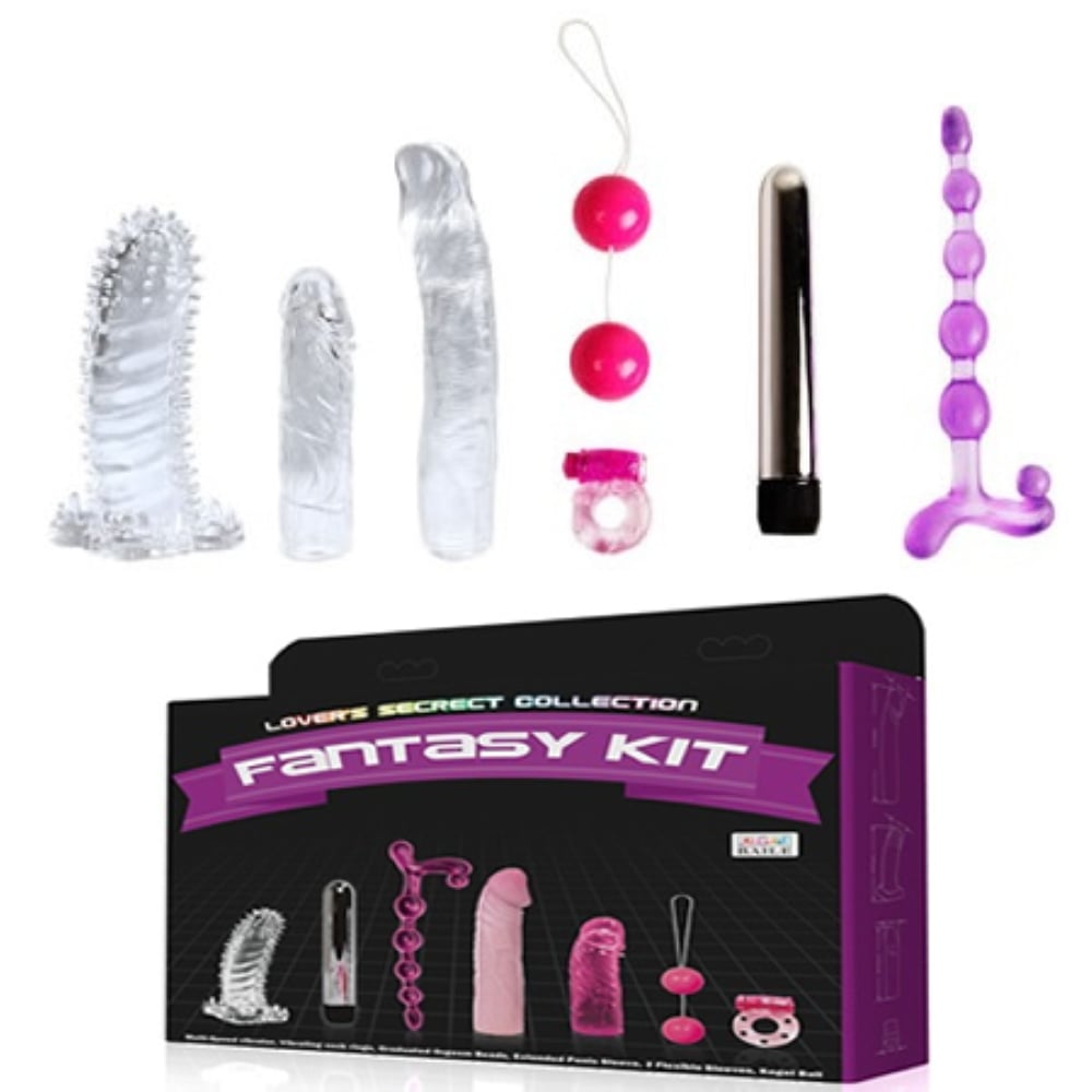 Fantasy Kit 7 Parçalı Ultra Lüks Aşk Seti Vibratör Set