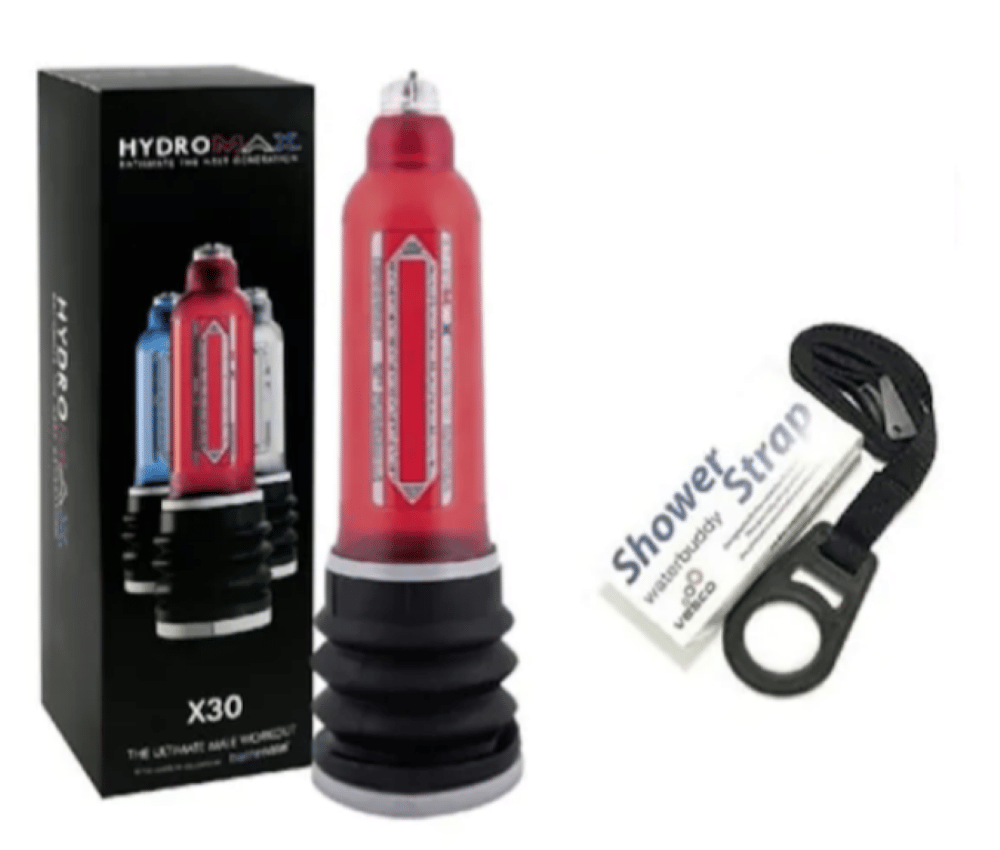 HYDROMAX X30 SULU PENİS VAKUM POMPASI KIRMIZI
