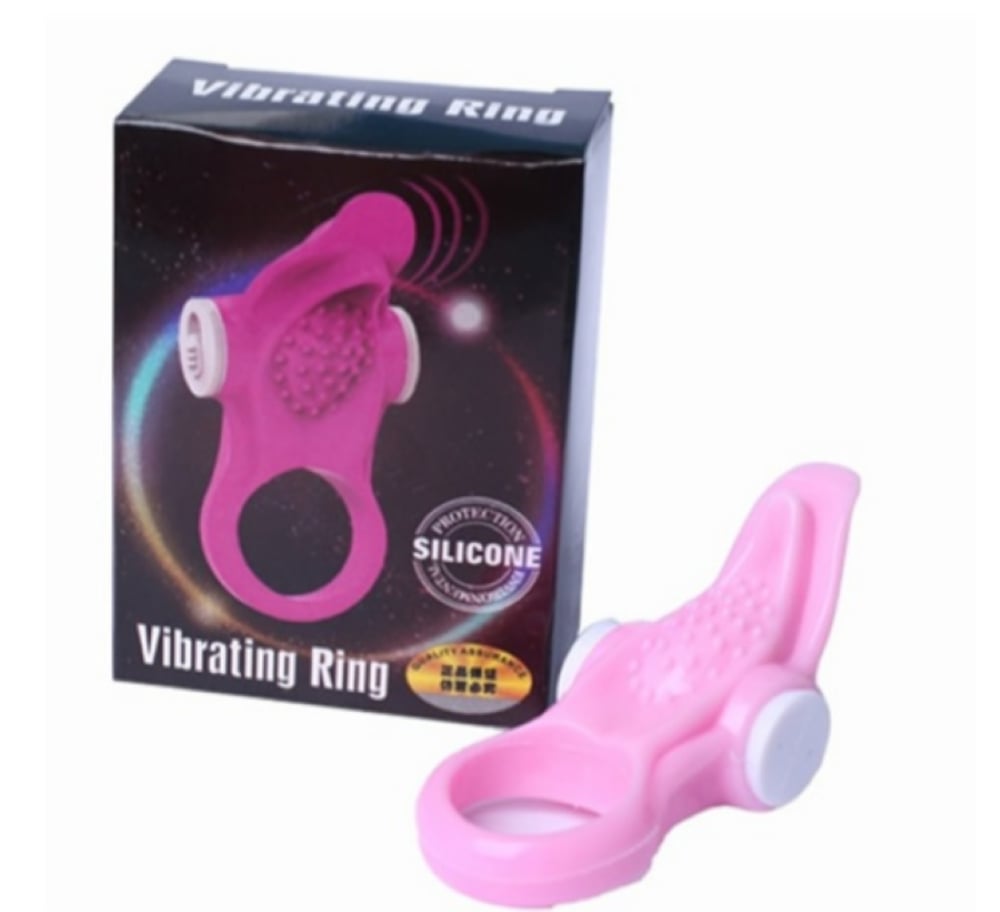 Silicone  Güçlü Titreşimli Penis Halkası Pembe
