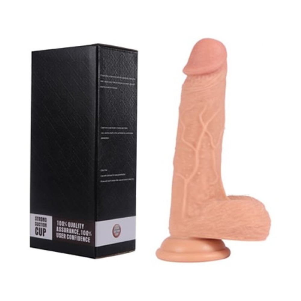 Joel 19 CM Çift Katmanlı Süper Realistik Penis Anal Vajinal Dildo