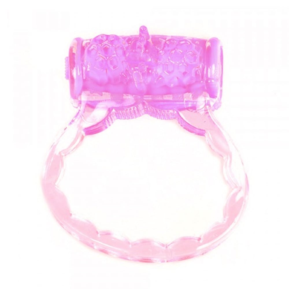 LOVETOY Güçlü Titreşimli Pembe Renkli Silikon Penis Halkası Penis Yüzüğü