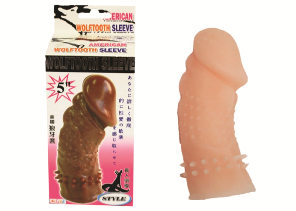 Wolftooth Ultra Realistik Damarlı ve Noktalı Dildo Penis Kılıfı