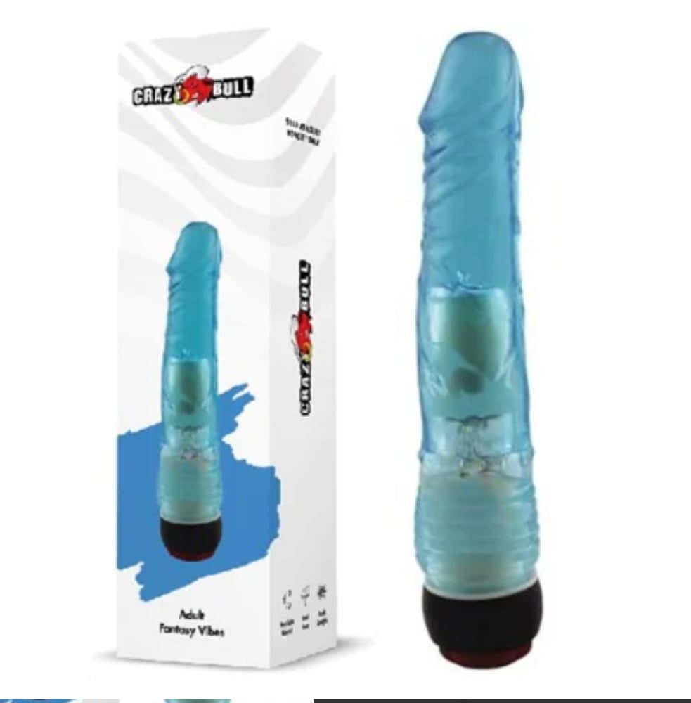 Waves 18 CM Titreşimli Mavi Jel Vibratör