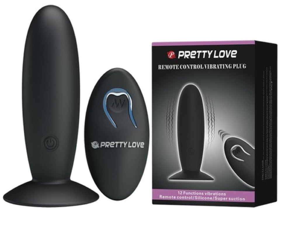 G-Spot Mastürbatör Uzaktan Kumandalı Anal Plug 12 Titreşimli