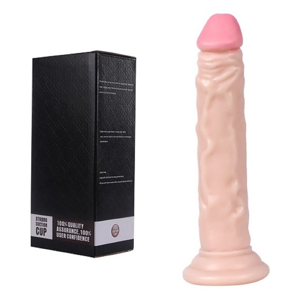 Naturo 19 CM Testissiz Et Dokusu Süper Realistik Anal Penis Dildo