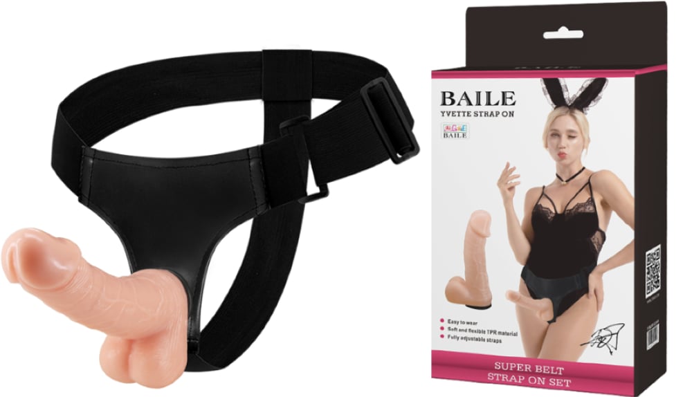 Ultra 19 CM Gerçekçi Belden Bağlamalı Dildo Strapon Penis