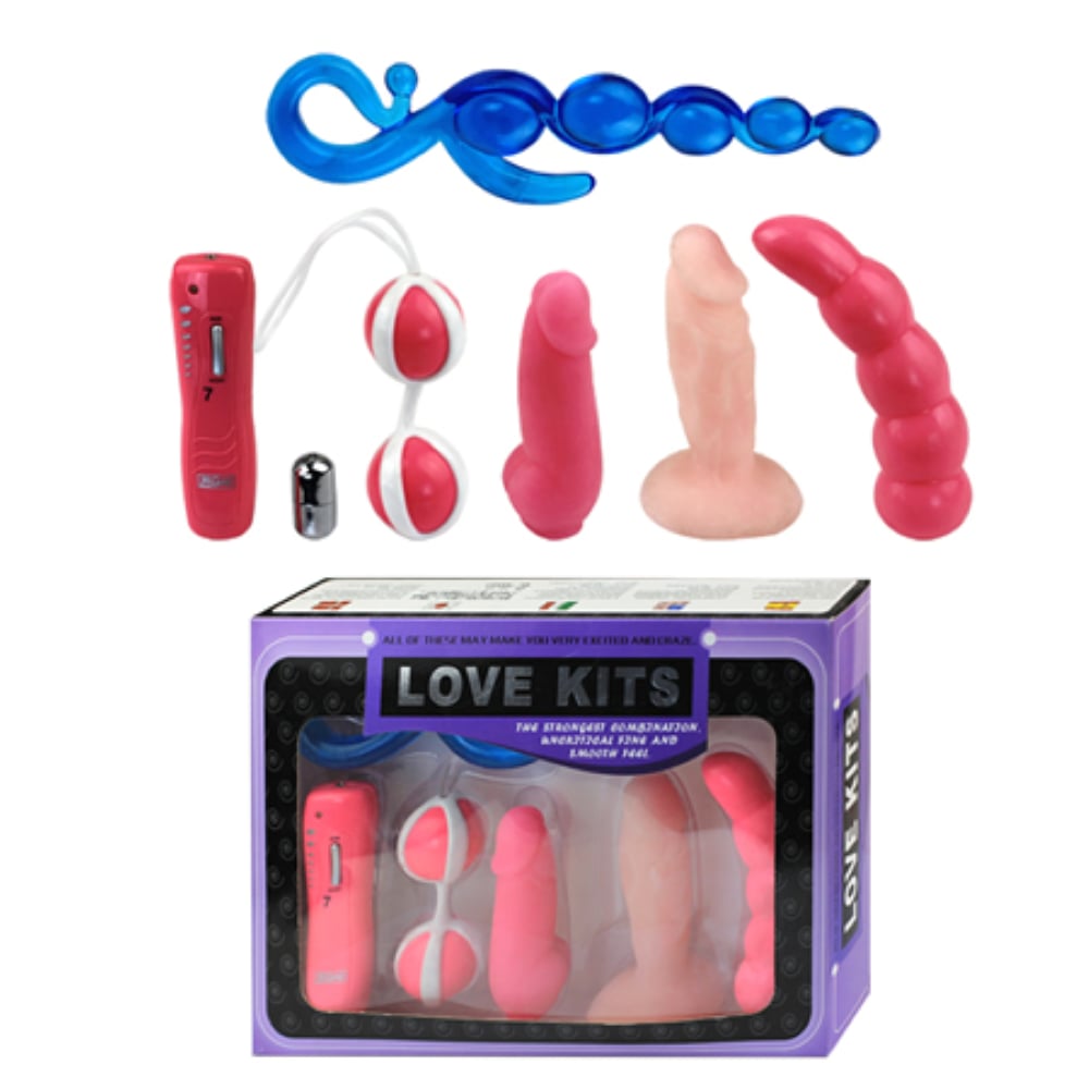 Beauty Kit 6 Parça Titreşimli Vibratör Set Anal Plug