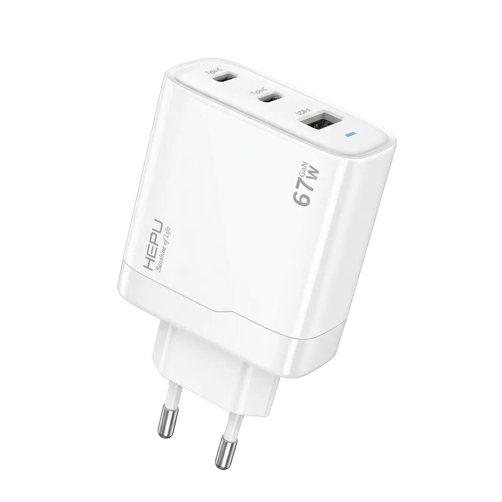 HEPU HP-C32 67W USB-C GaN Güç Adaptörü –Type-C Kablo