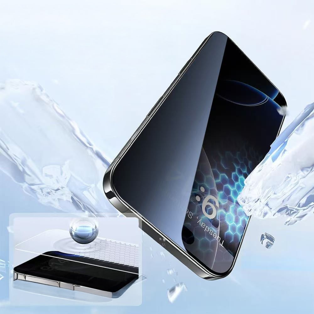 ZORE iPhone 14 Pro Max Zore 3D Oliv HD Temperli Cam Ekran Koruyucu + Kolay Uygulama Aparatı