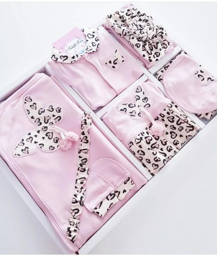 Leopar Desen 10Parça Tam Set Hastane Çıkışı