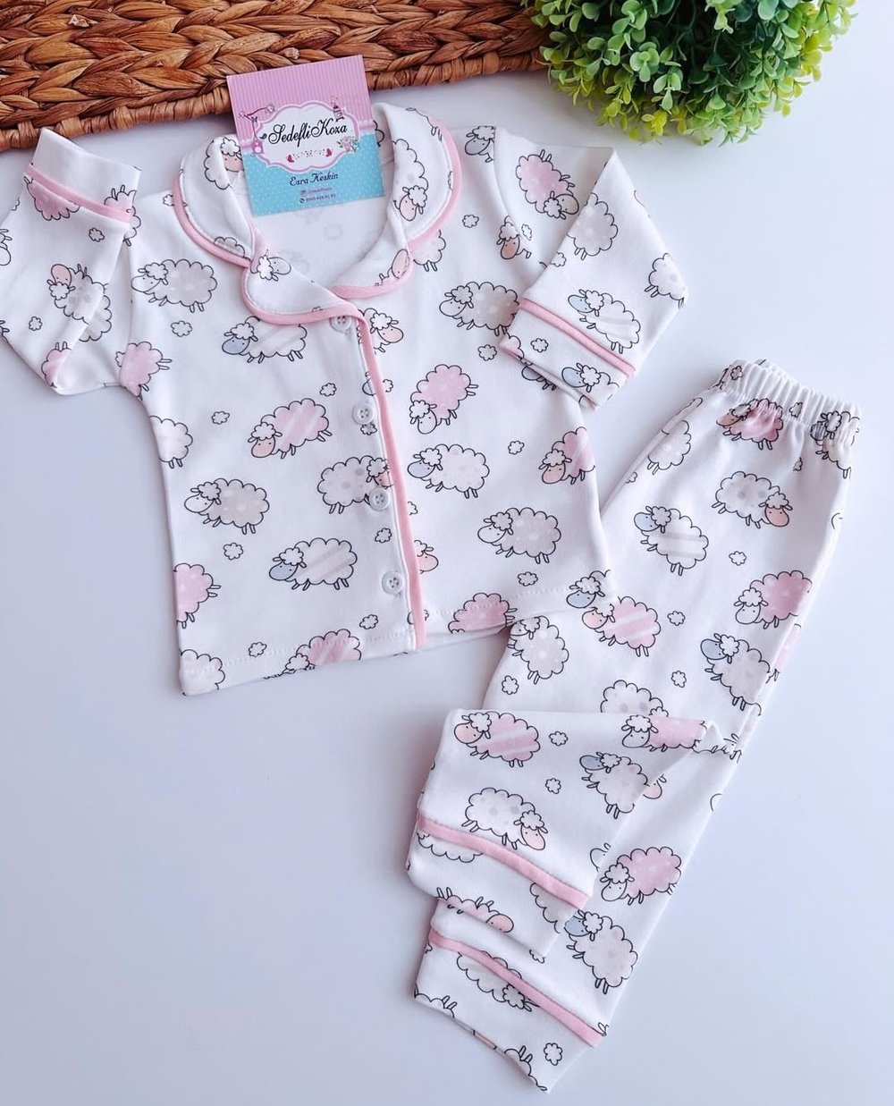 Minik Kuzu Pamuklu Pijama Takımı