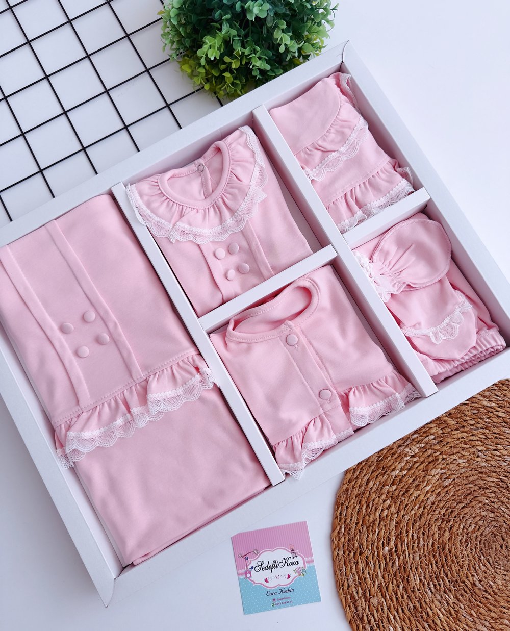 Premium dantelli tam set hastane çıkışı 
