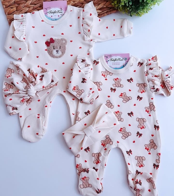 Punch Nakışlı 4Parça Tulum Set